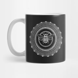 Dark Bee Geometric Mug